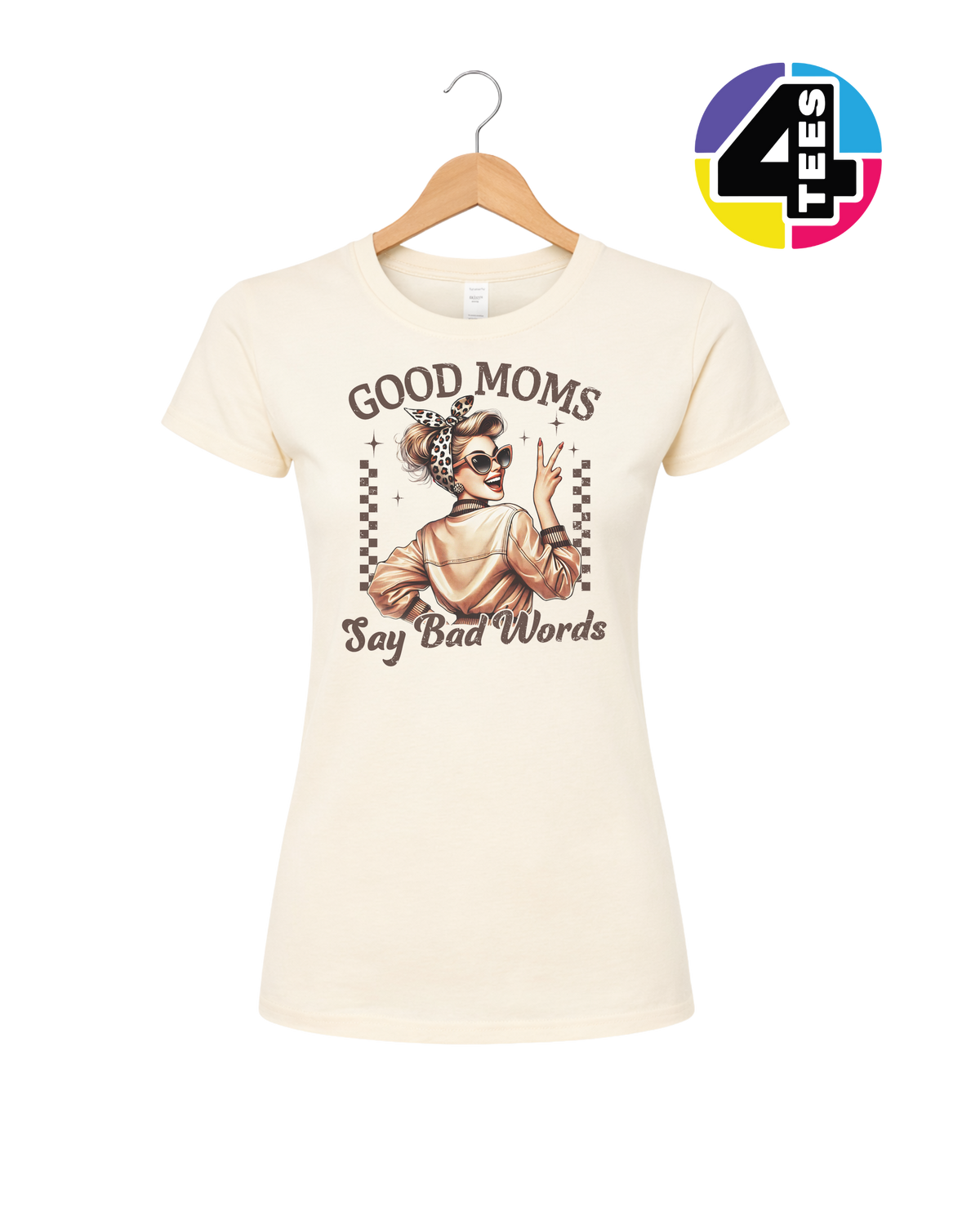 Retro Rebel Mom Vibes Women's Tee