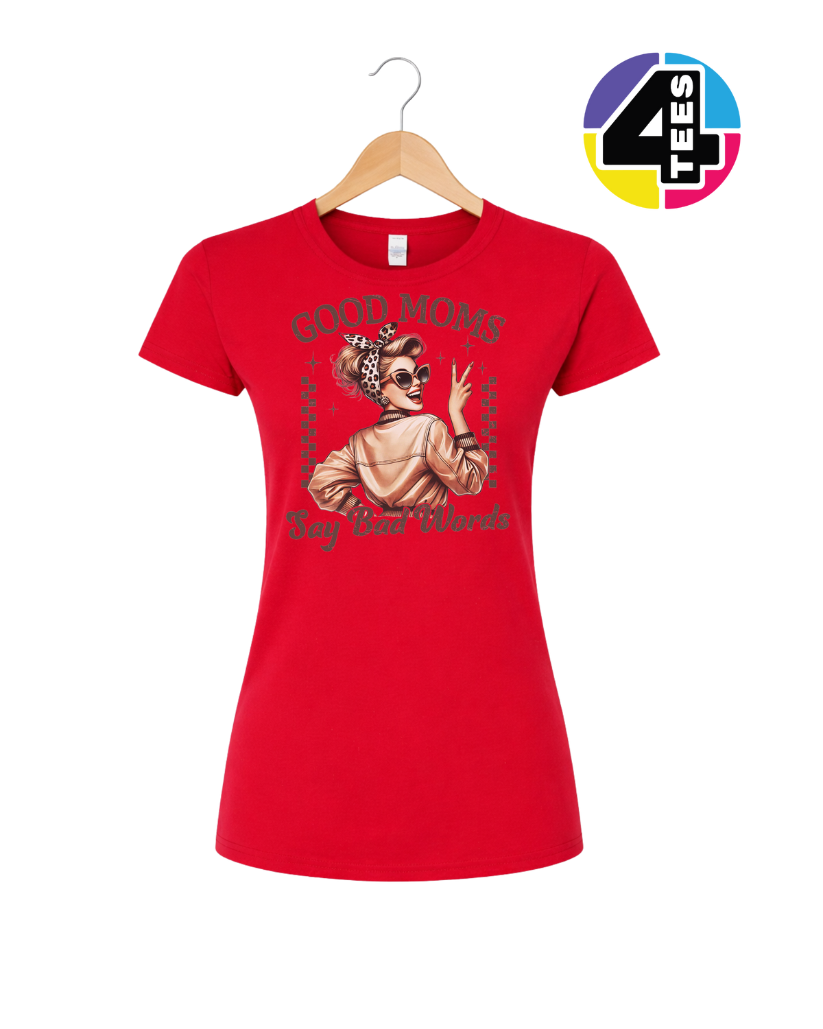 Retro Rebel Mom Vibes Women's Tee