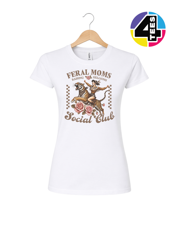Feral Moms Social Club Women's Tee