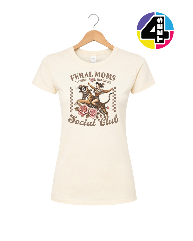 Feral Moms Social Club Women's Tee