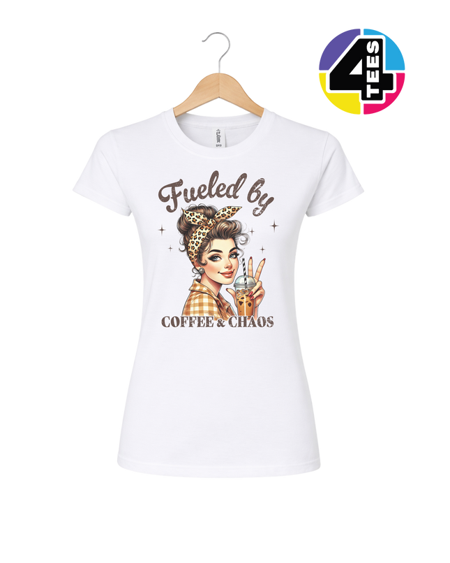 Fueled by Coffee & Chaos Women's Tee