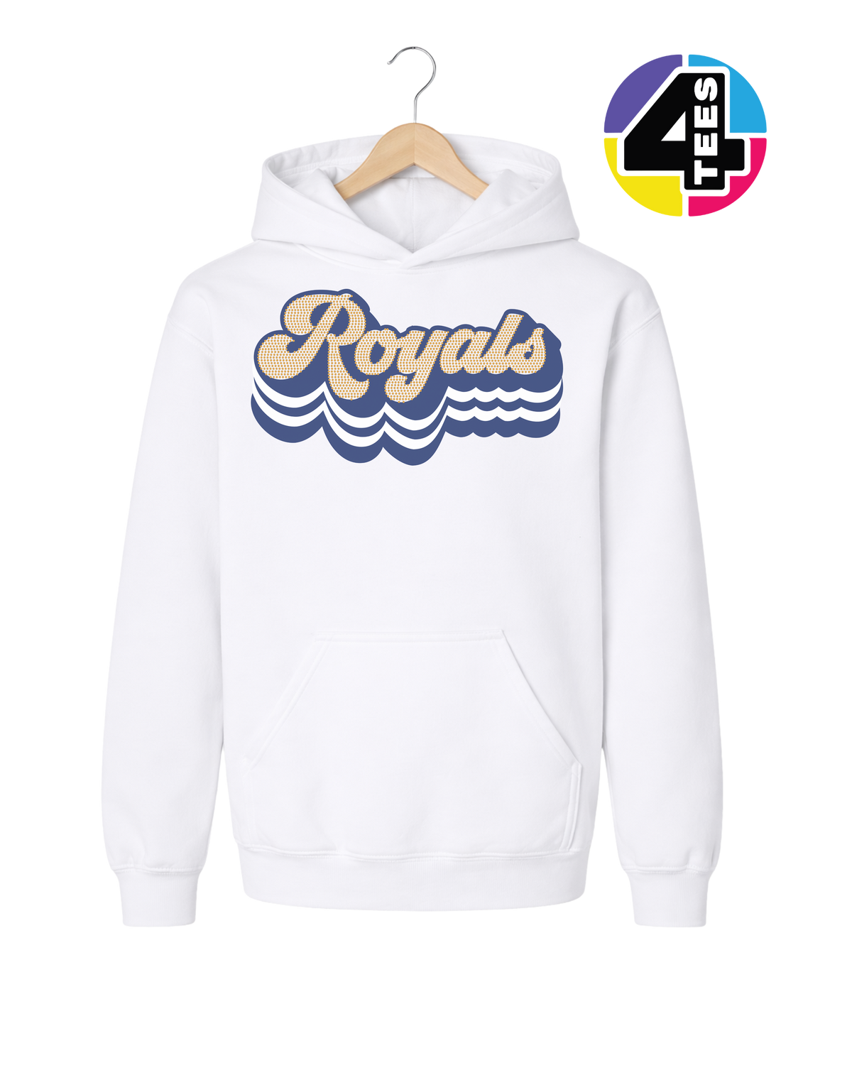 Kansas City Baseball Spangle Youth Hoodie