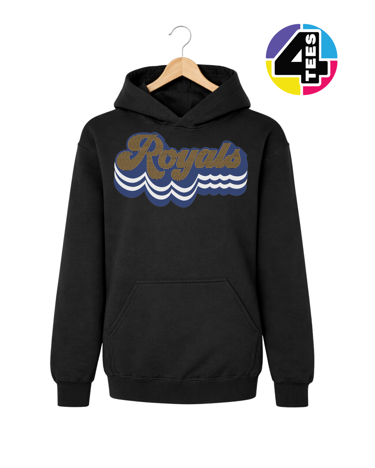 Kansas City Baseball Spangle Youth Hoodie
