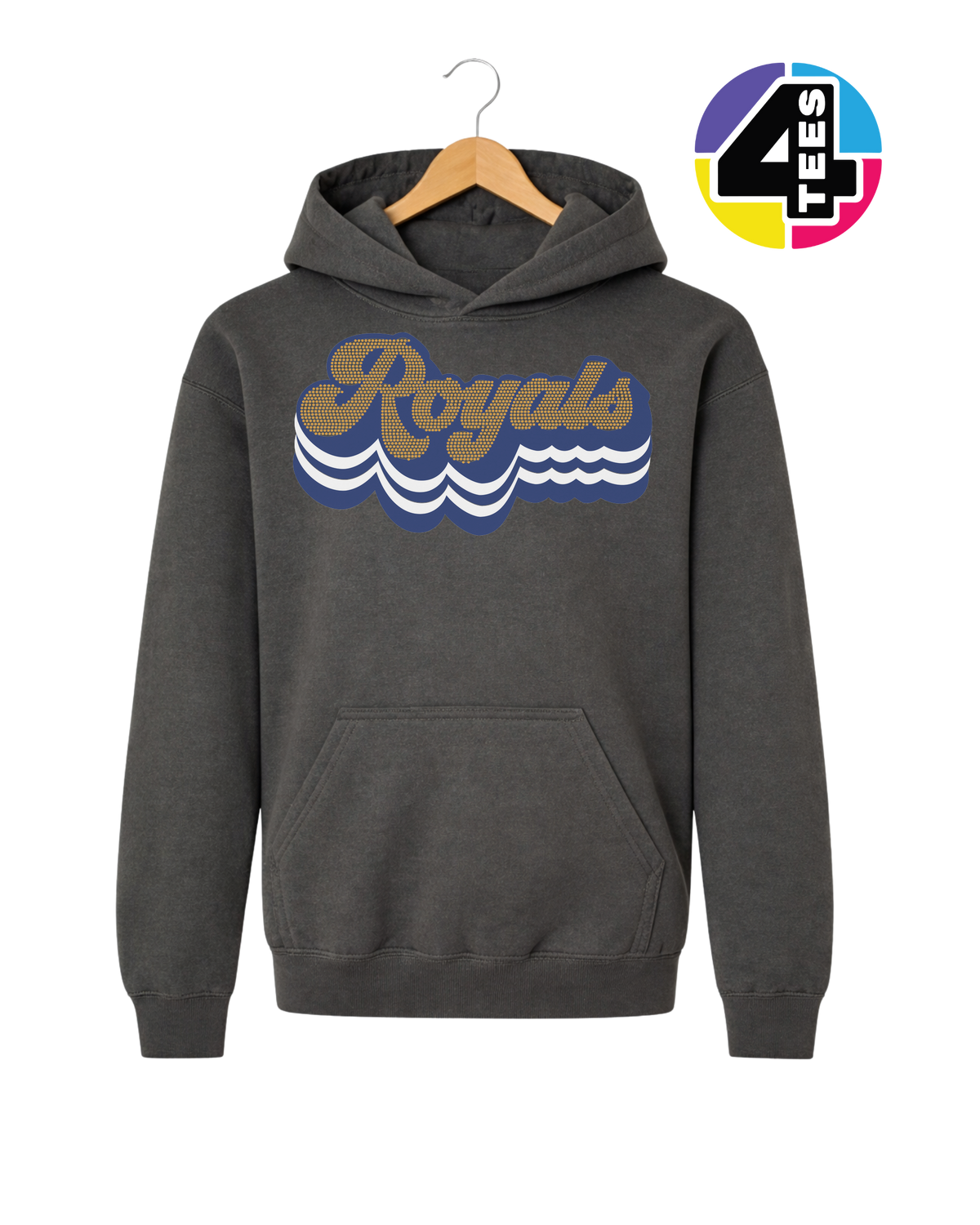 Kansas City Baseball Spangle Youth Hoodie