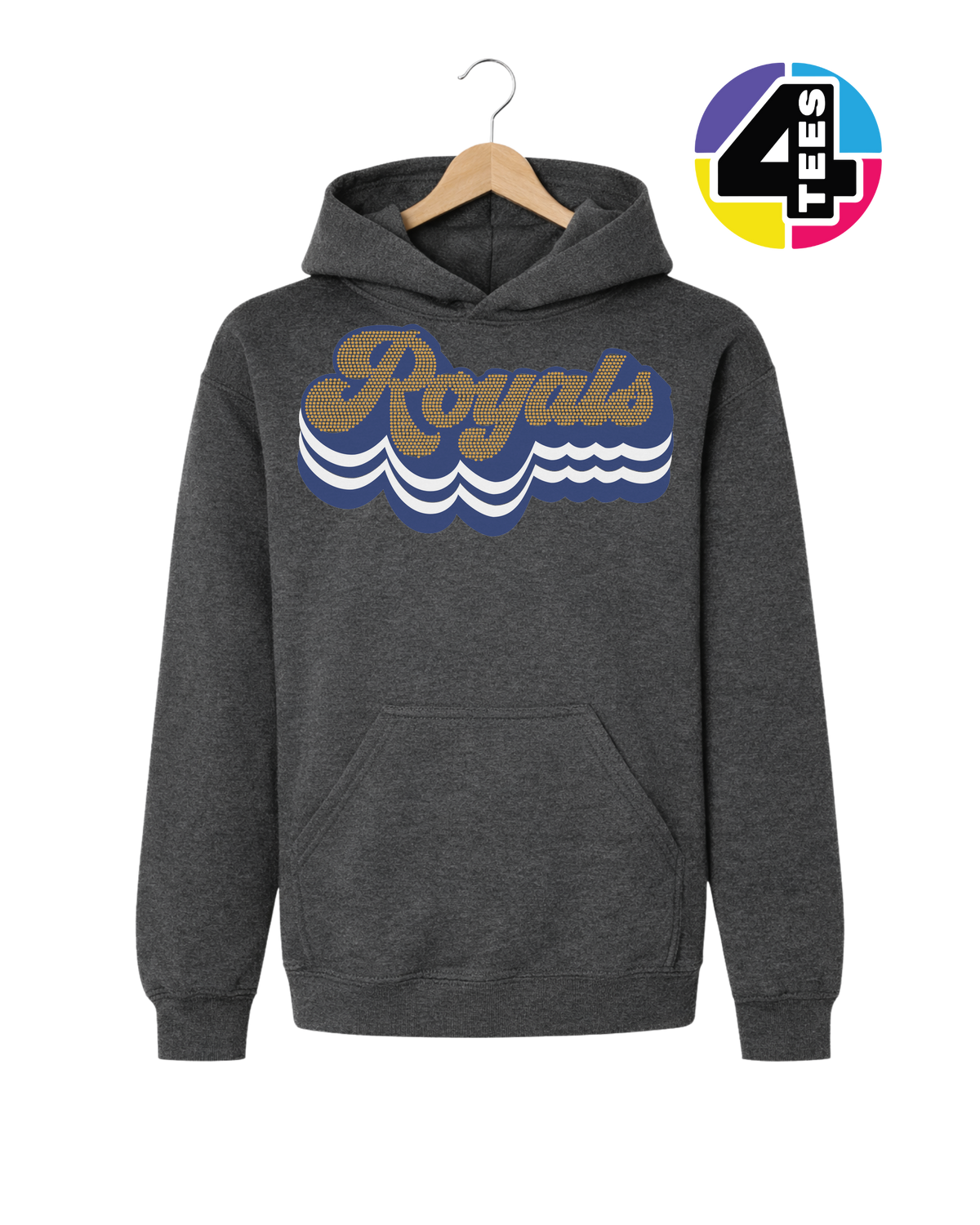 Kansas City Baseball Spangle Youth Hoodie