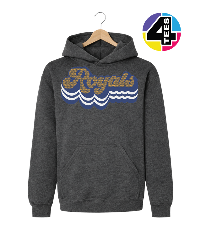 Kansas City Baseball Spangle Youth Hoodie