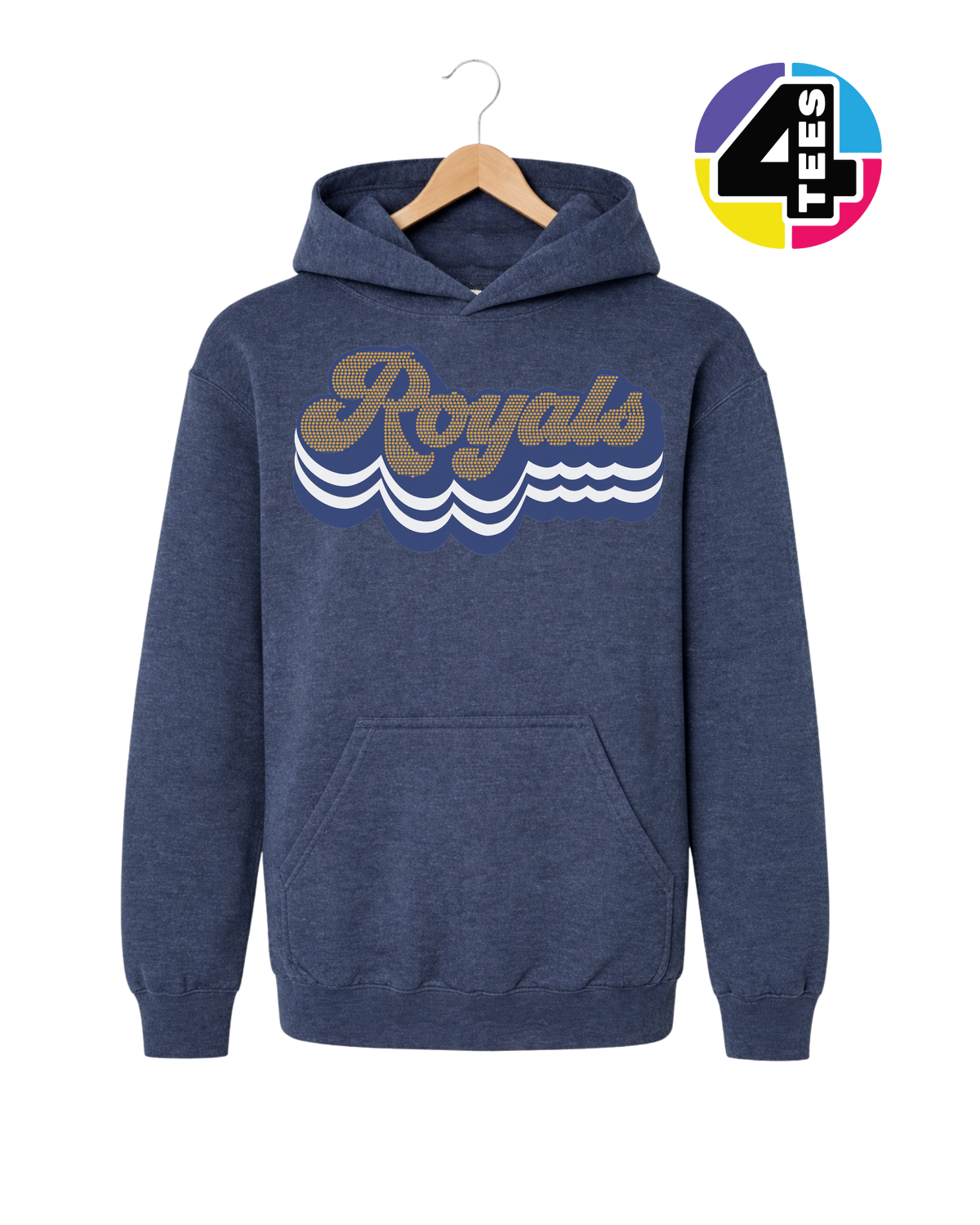 Kansas City Baseball Spangle Youth Hoodie