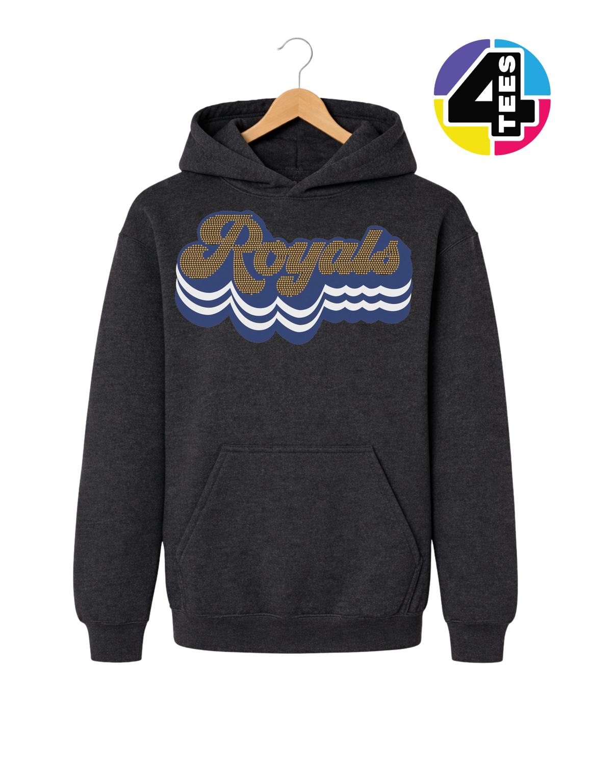Kansas City Baseball Spangle Youth Hoodie