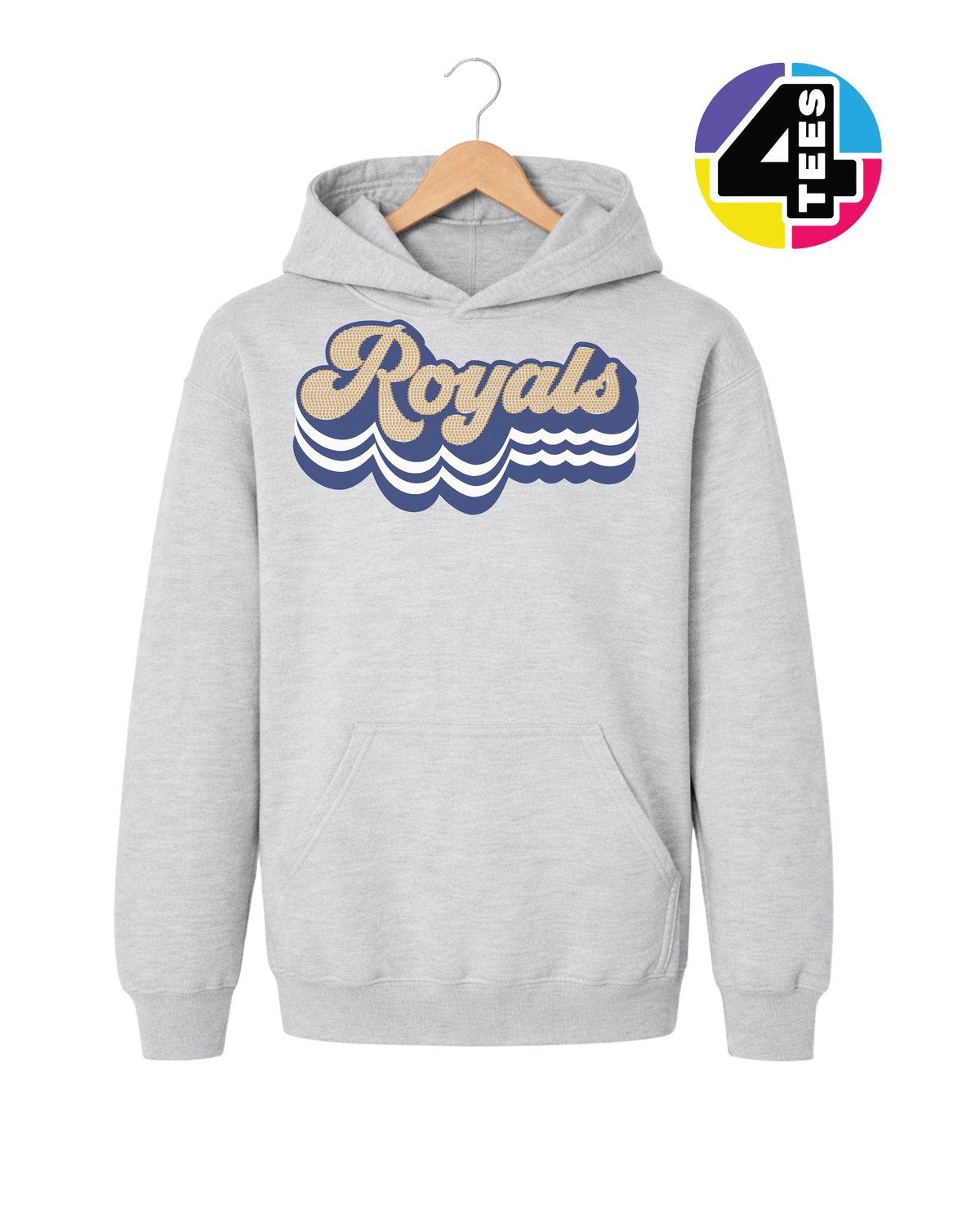 Kansas City Baseball Spangle Youth Hoodie