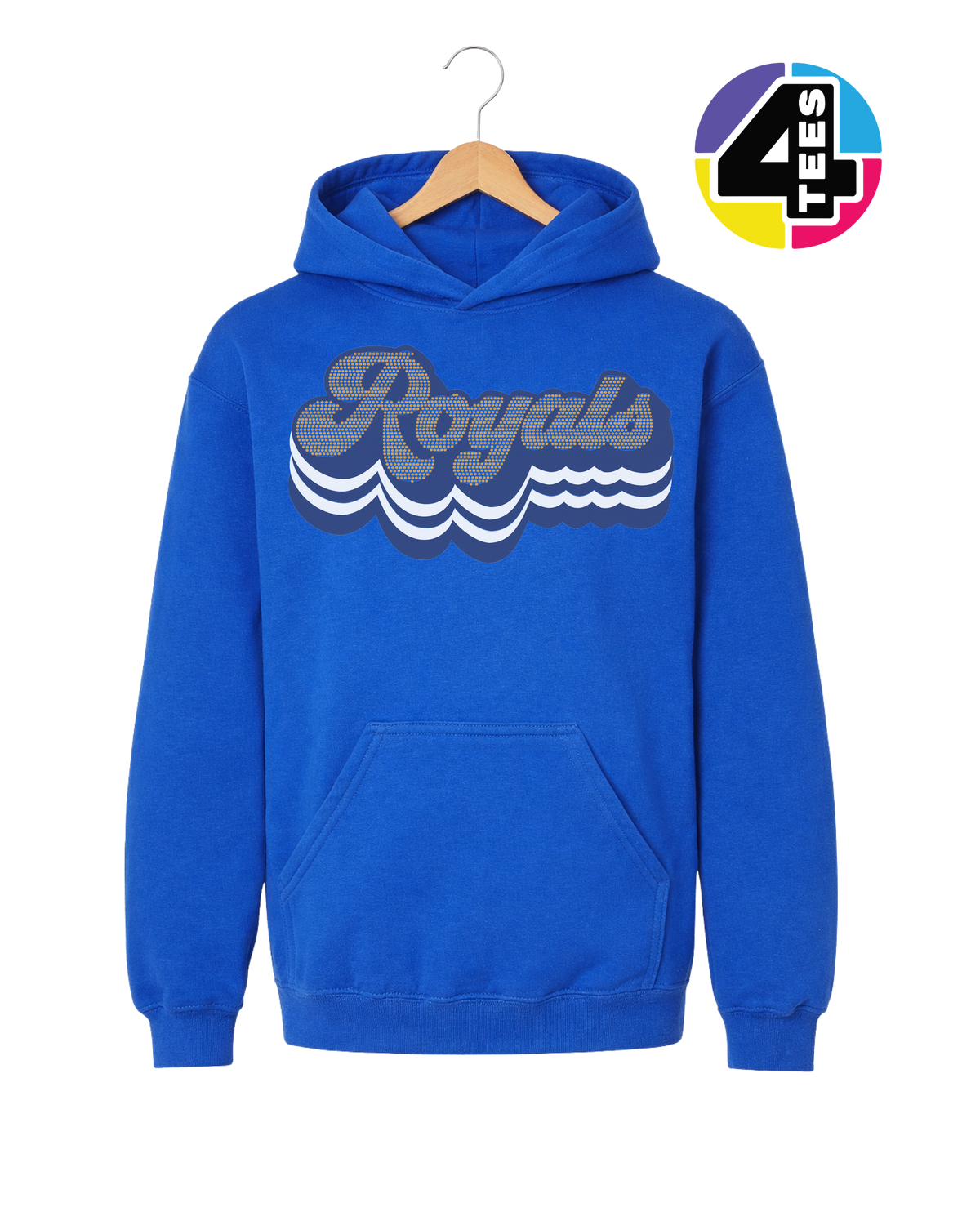 Kansas City Baseball Spangle Youth Hoodie