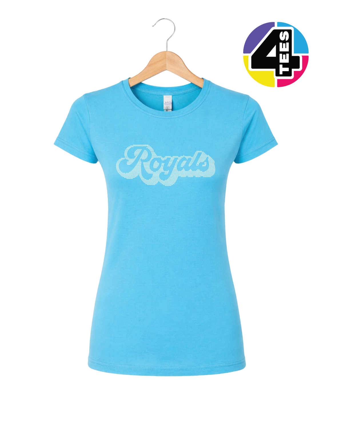 Kansas City Baseball Script Spangle Women's Tee