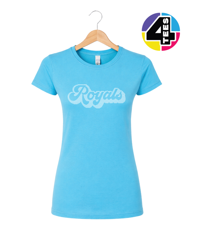 Kansas City Baseball Script Spangle Women's Tee