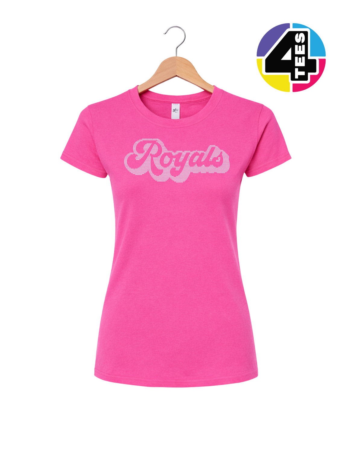 Kansas City Baseball Script Spangle Women's Tee