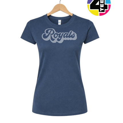 Kansas City Baseball Script Spangle Women's Tee