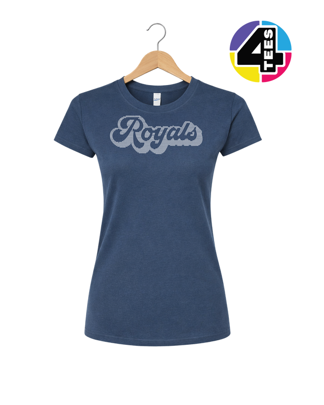 Kansas City Baseball Script Spangle Women's Tee