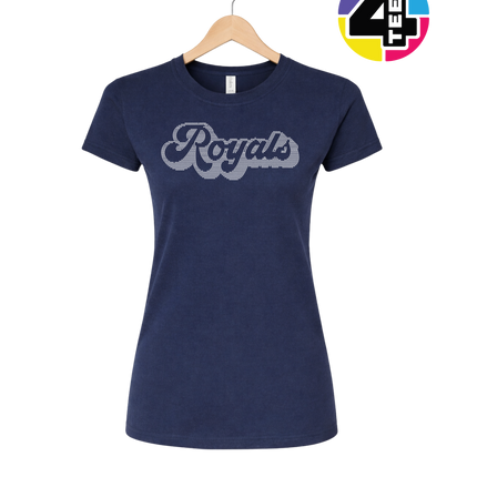 Kansas City Baseball Script Spangle Women's Tee