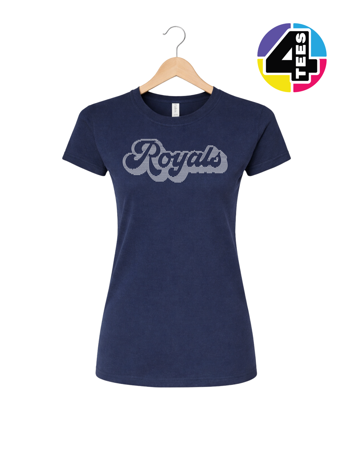 Kansas City Baseball Script Spangle Women's Tee