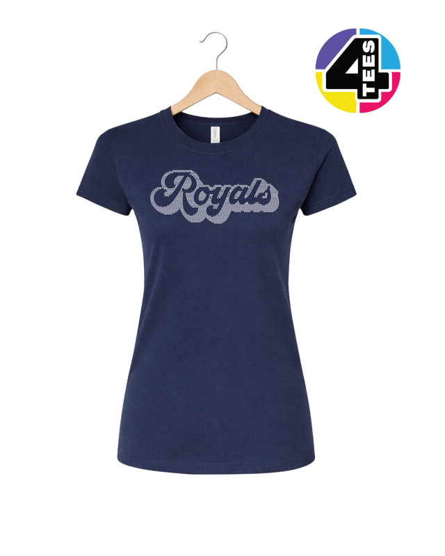 Kansas City Baseball Script Spangle Women's Tee