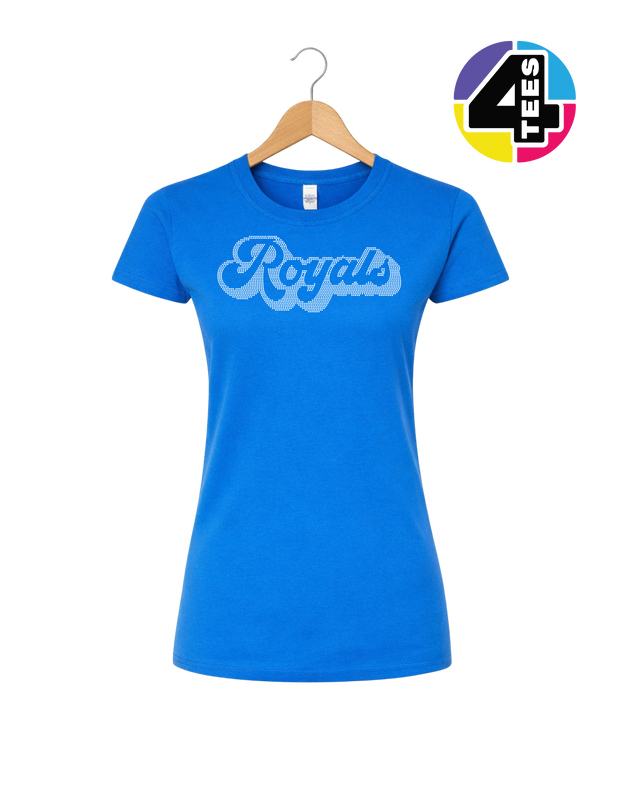 Kansas City Baseball Script Spangle Women's Tee