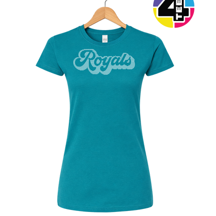 Kansas City Baseball Script Spangle Women's Tee