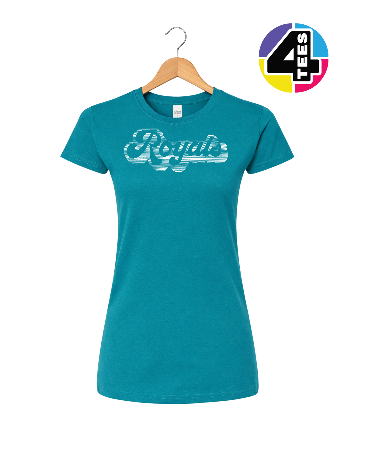 Kansas City Baseball Script Spangle Women's Tee