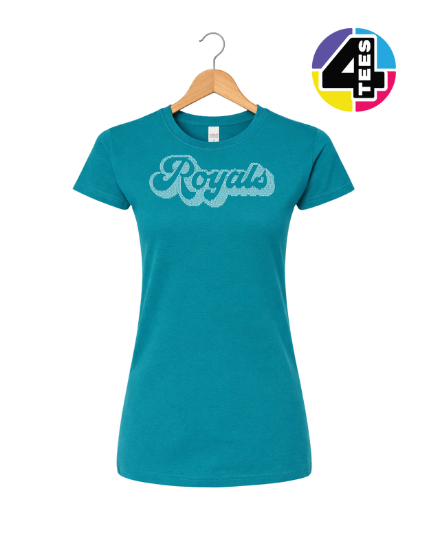 Kansas City Baseball Script Spangle Women's Tee