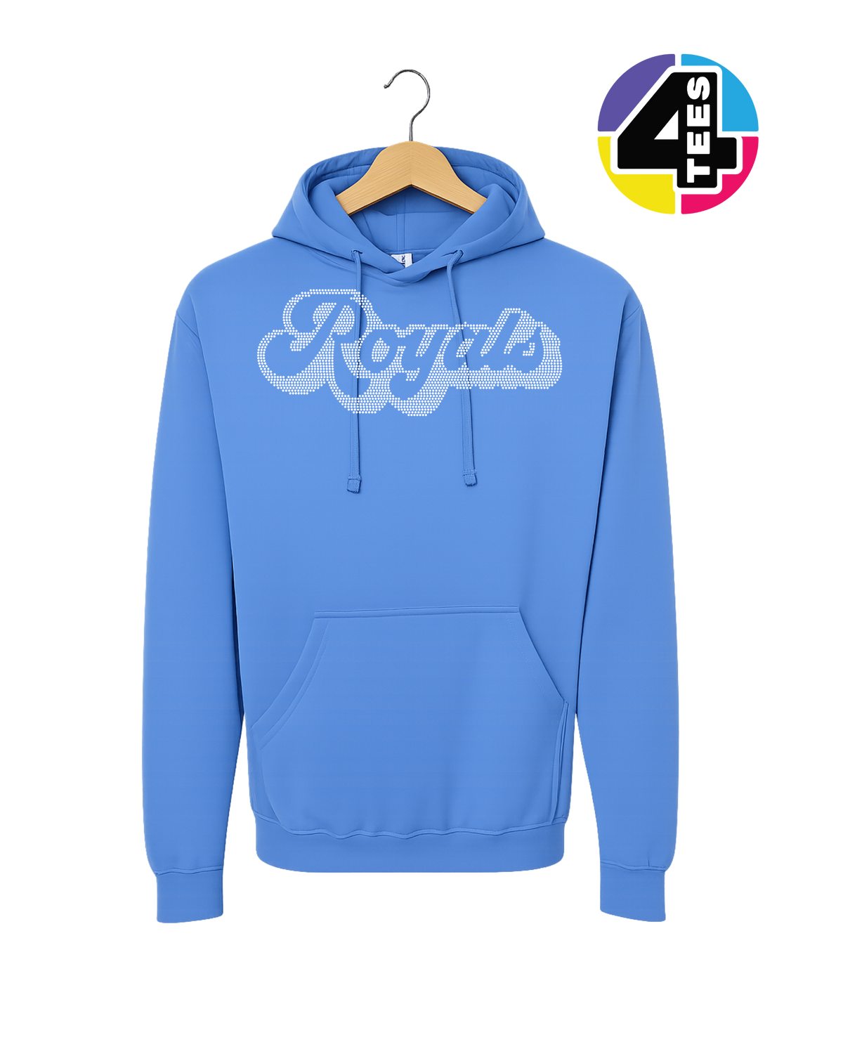 Kansas City Baseball Script Spangle Hoodie