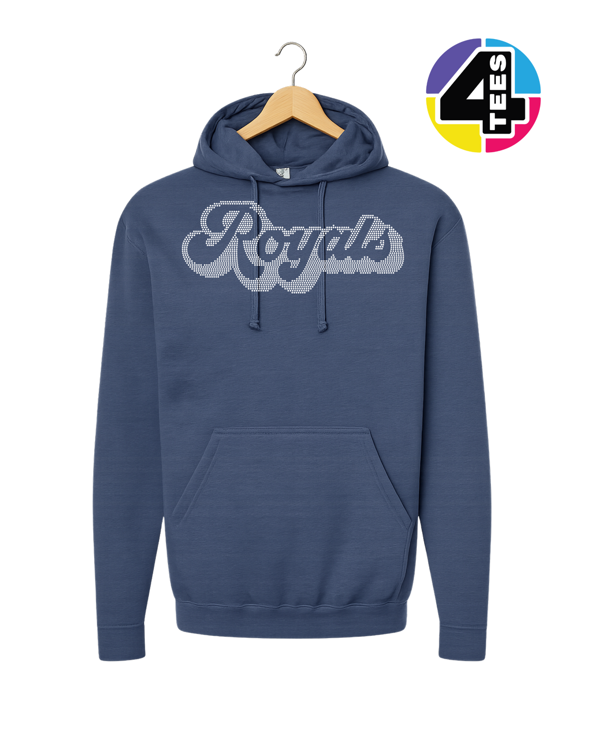 Kansas City Baseball Script Spangle Hoodie