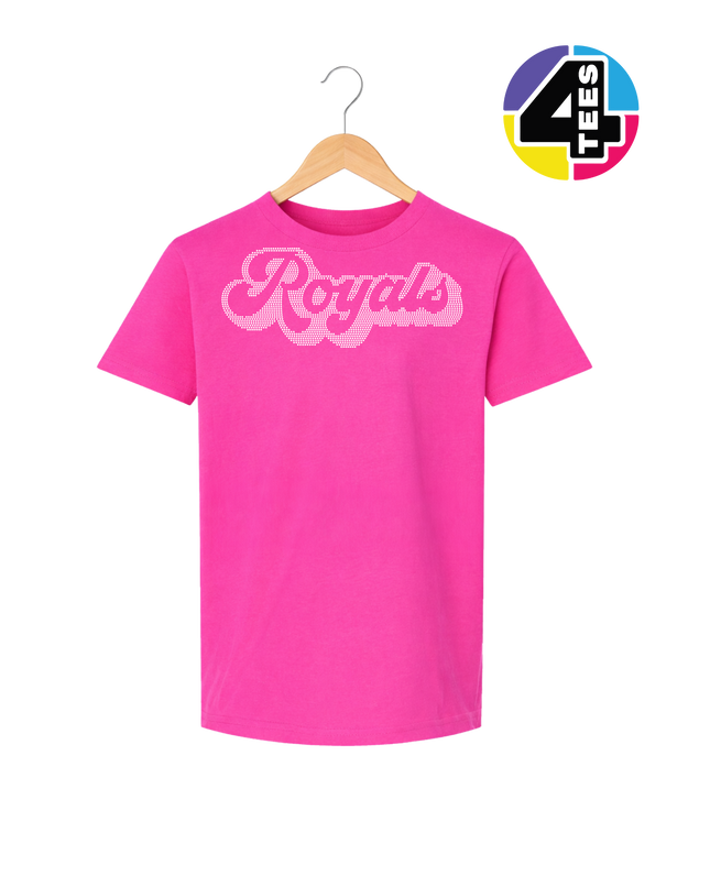 Kansas City Baseball Script Spangle Youth Tee