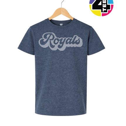 Kansas City Baseball Script Spangle Youth Tee