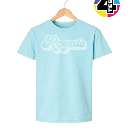 Kansas City Baseball Script Spangle Youth Tee