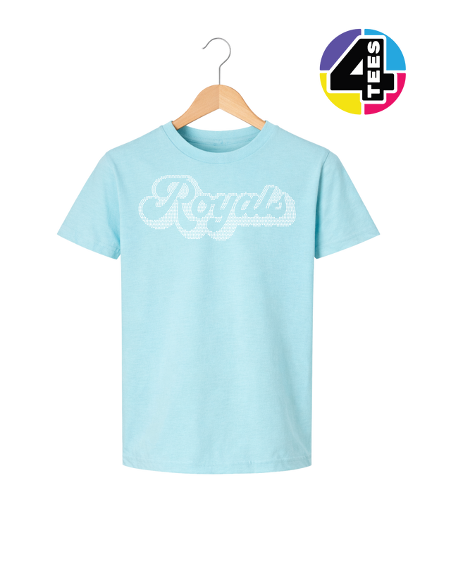 Kansas City Baseball Script Spangle Youth Tee