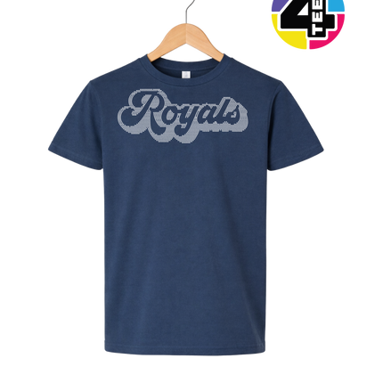 Kansas City Baseball Script Spangle Youth Tee