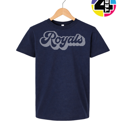 Kansas City Baseball Script Spangle Youth Tee