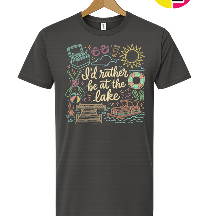 I'd Rather Be At The Lake Tee