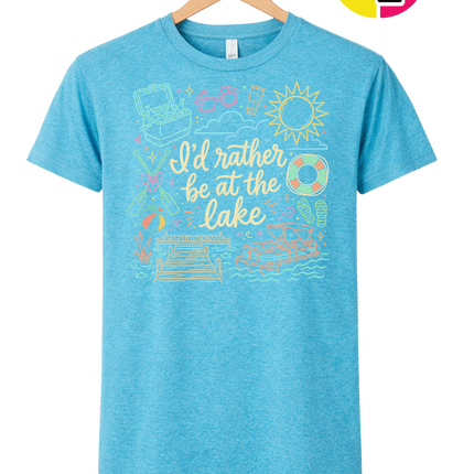 I'd Rather Be At The Lake Tee