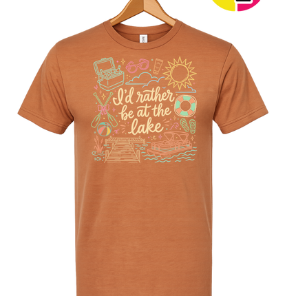 I'd Rather Be At The Lake Tee