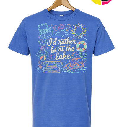 I'd Rather Be At The Lake Tee