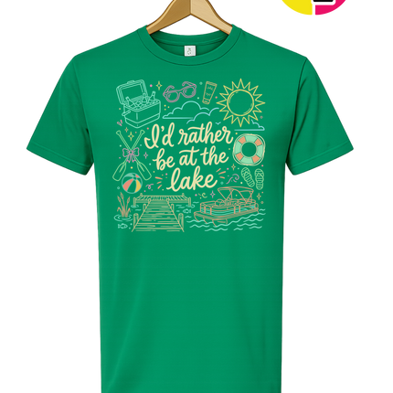 I'd Rather Be At The Lake Tee