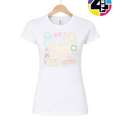 I'd Rather Be At The Lake Women's Tee