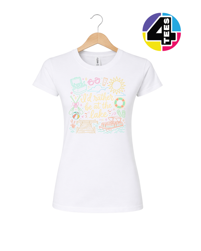 I'd Rather Be At The Lake Women's Tee