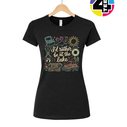 I'd Rather Be At The Lake Women's Tee
