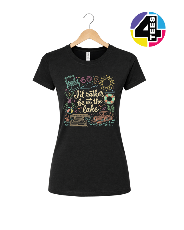 I'd Rather Be At The Lake Women's Tee