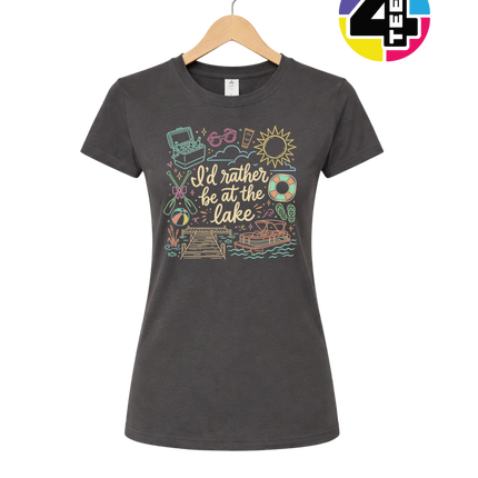 I'd Rather Be At The Lake Women's Tee
