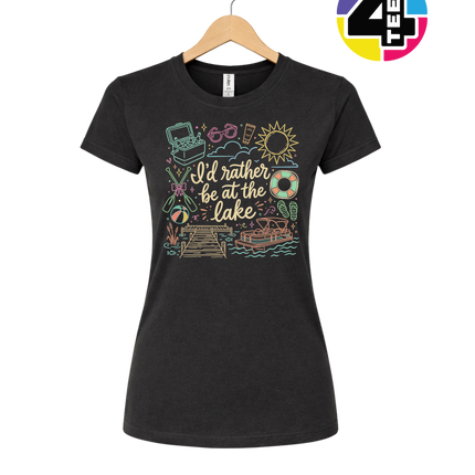 I'd Rather Be At The Lake Women's Tee