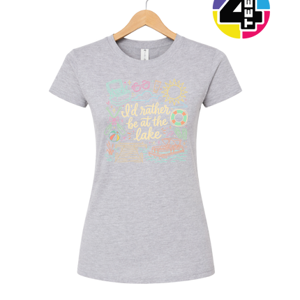 I'd Rather Be At The Lake Women's Tee