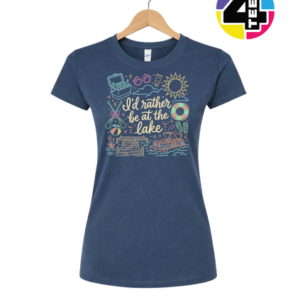 I'd Rather Be At The Lake Women's Tee