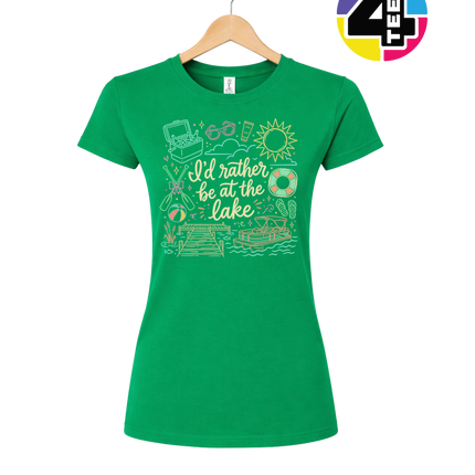 I'd Rather Be At The Lake Women's Tee