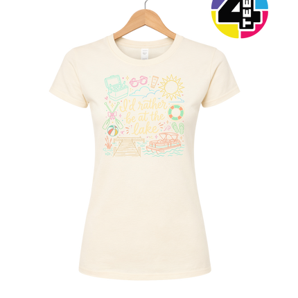 I'd Rather Be At The Lake Women's Tee