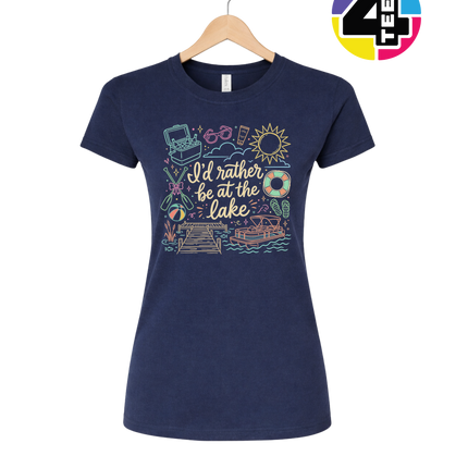 I'd Rather Be At The Lake Women's Tee